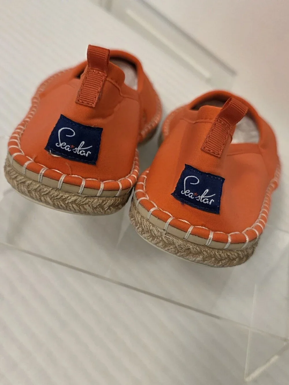 Sea Star Women's Orange Beachcomber Espadrilles - Beachwear Size 9, Colorful